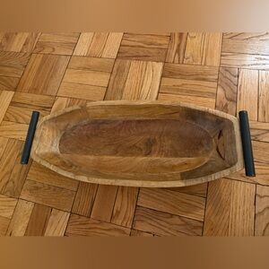 NWT! Large Oval Tray - Mango Wood (West Elm)